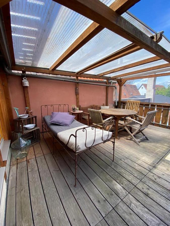 Cafe Einzigartig Apartment Rothenburg ob der Tauber Ngoại thất bức ảnh